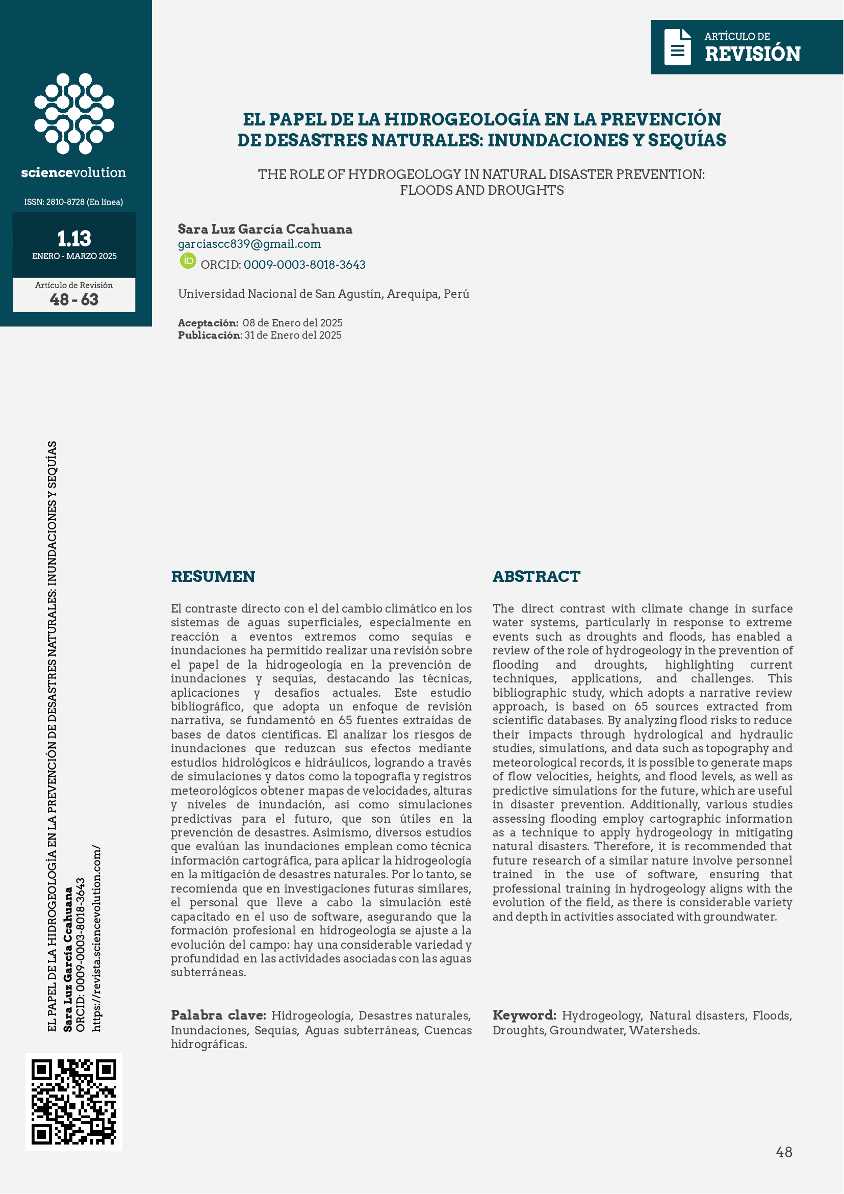 El papel de la hidrogeología en la prevención de desastres naturales: Inundaciones y sequías