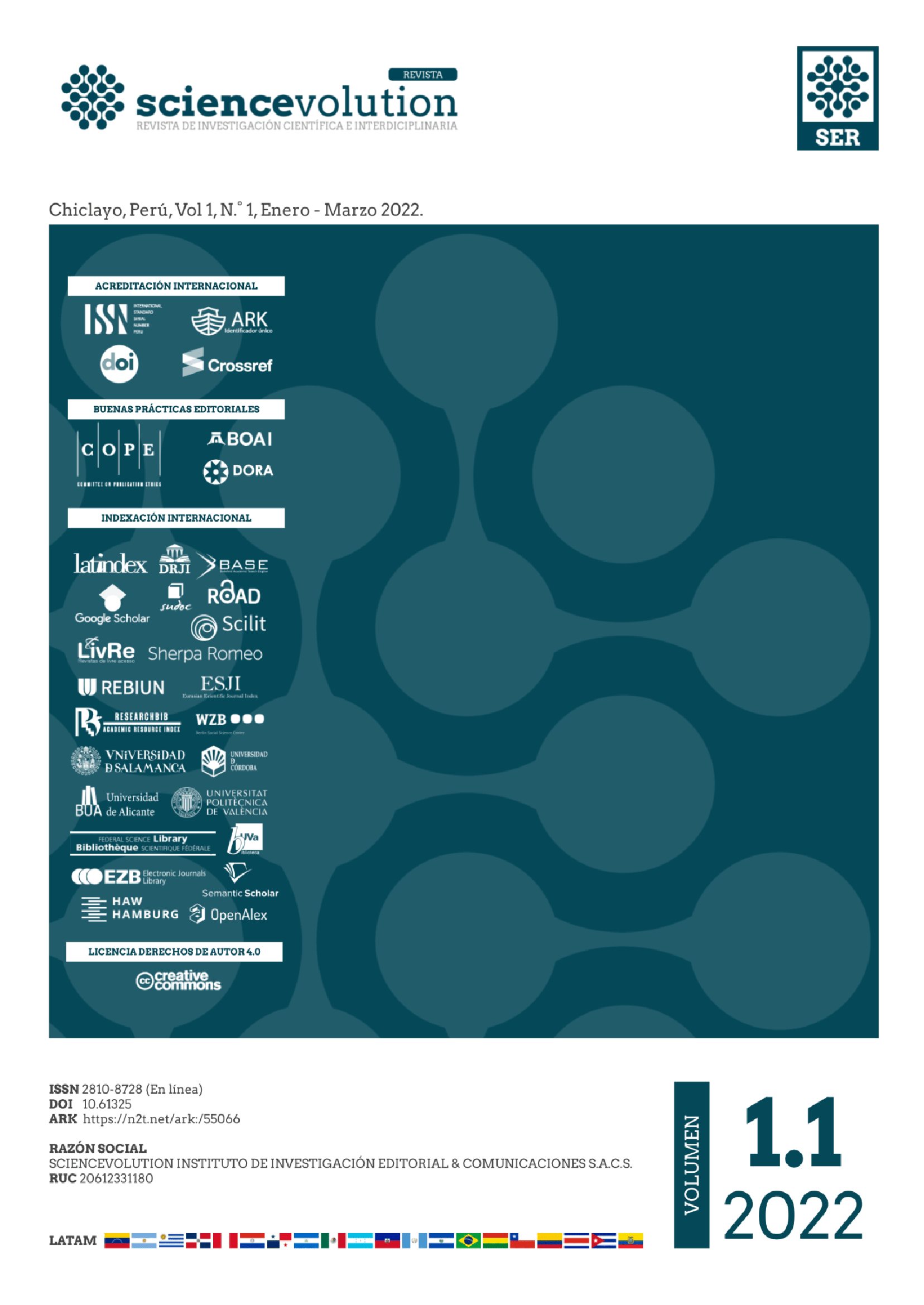 Revista Sciencevolution v1.1 2022 Portada
