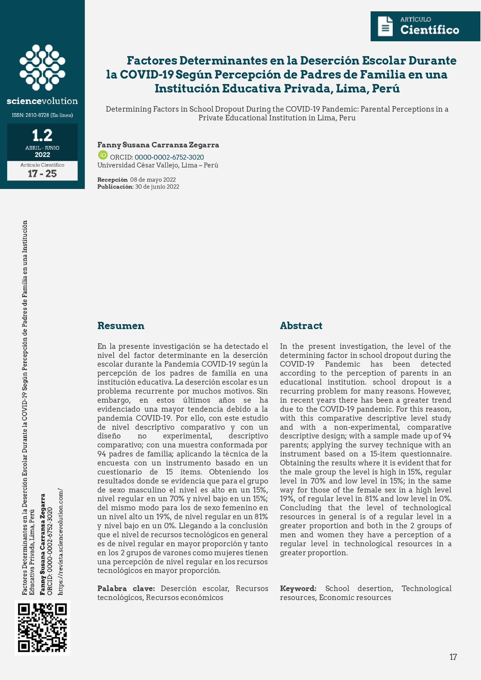 Sciencevolution v1.2 2022 17-25 - Portada