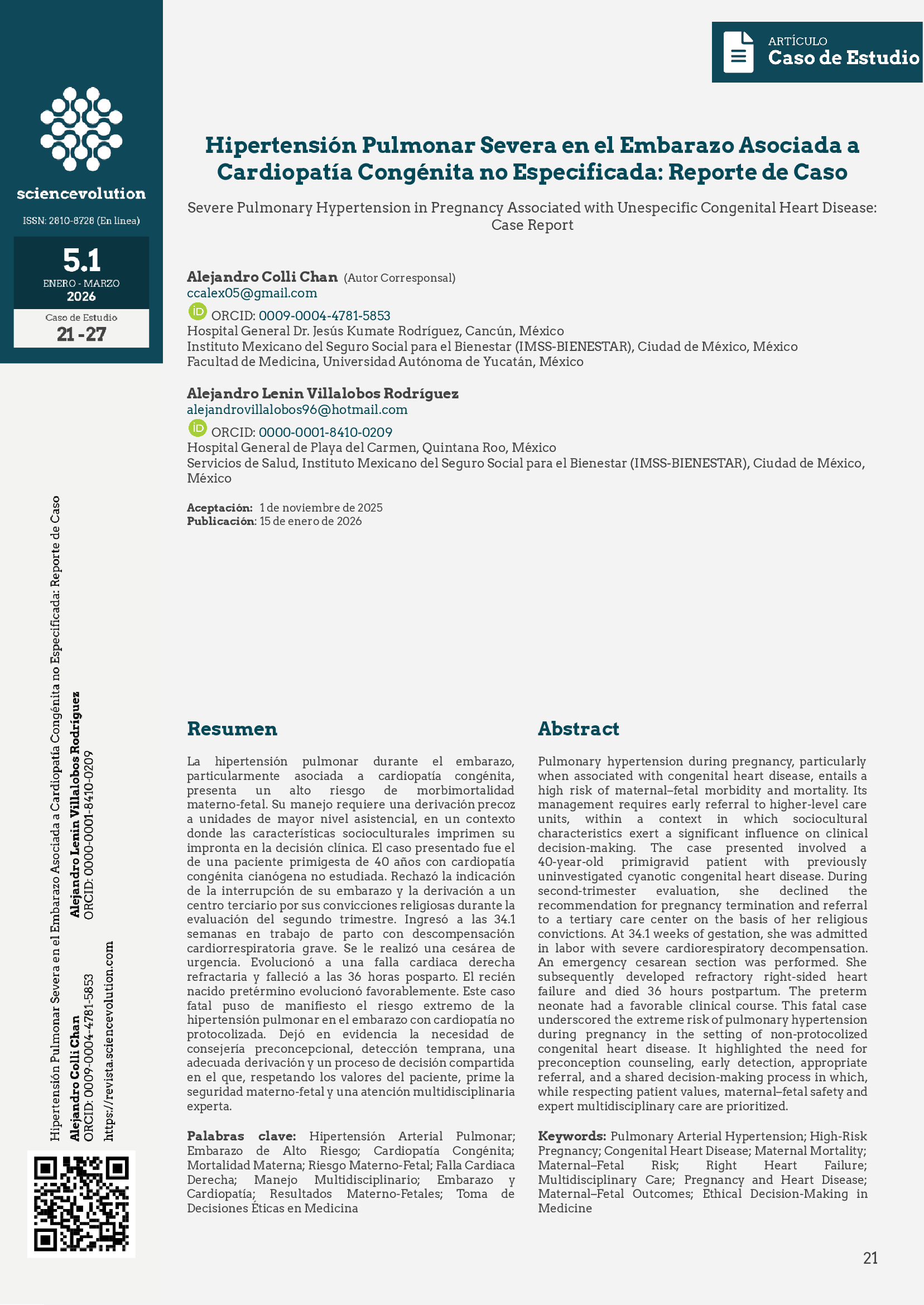 Sciencevolution v5.1 2026 21-27 - Portada